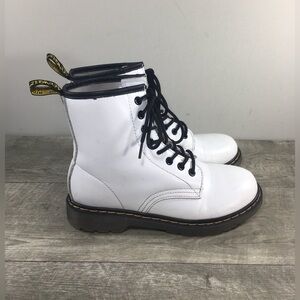 Doc Martens White Womens 1460 11822 Smooth Leather Virginia Boots Size UK 7 US 9